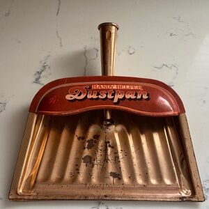 Vintage Vollrath Handy Helper Dustpan Retro Copper Metal Kitchen Tool USA